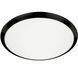 Malta LED 15 inch Black Flush Mount Ceiling Light