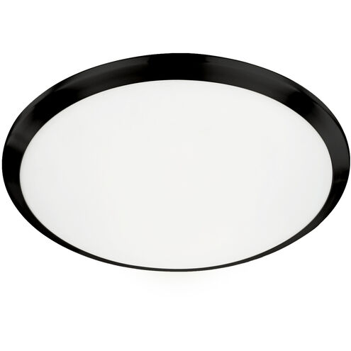 Malta LED 15 inch Black Flush Mount Ceiling Light