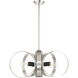 Modesto 6 Light 24 inch Brushed Nickel Chandelier Ceiling Light