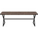 Elon Vintage Cognac Leather Bench