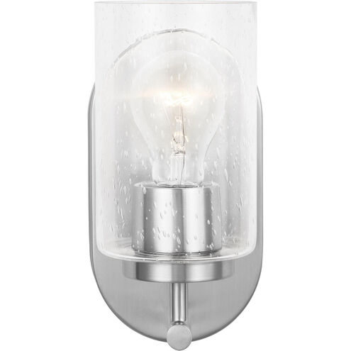 Oslo 1 Light 4.75 inch Brushed Nickel Wall Bath Fixture Wall Light