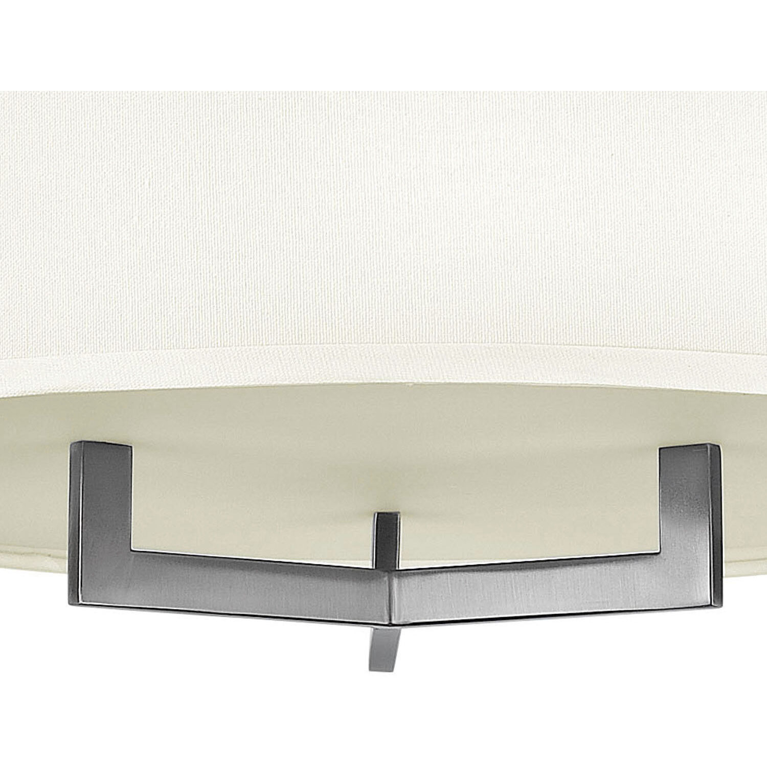 Hampton 3 Light 20 inch Antique Nickel Indoor Semi-Flush Mount Ceiling Light in Non-LED