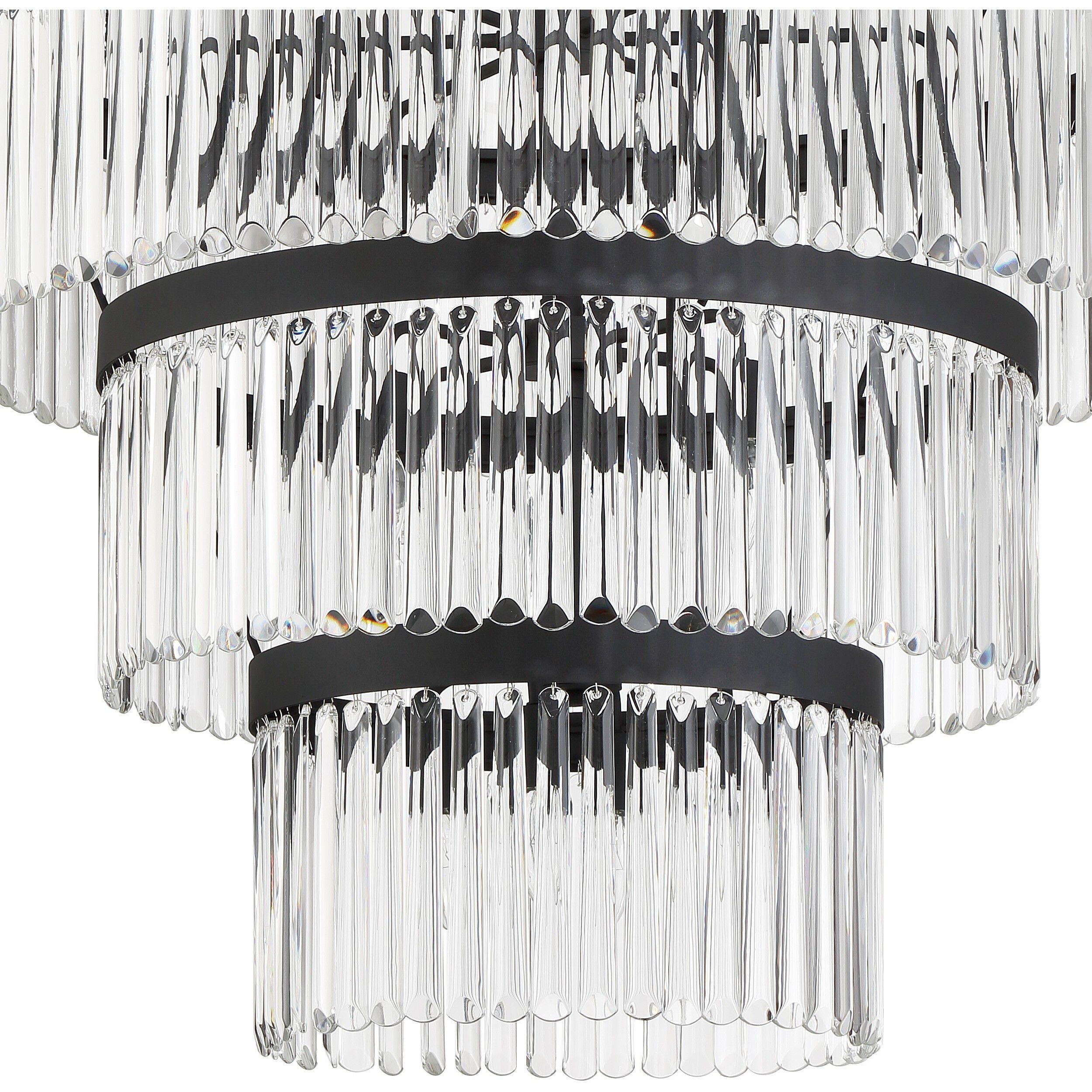 Emory 22 Light 40 inch Black Forged Chandelier Ceiling Light
