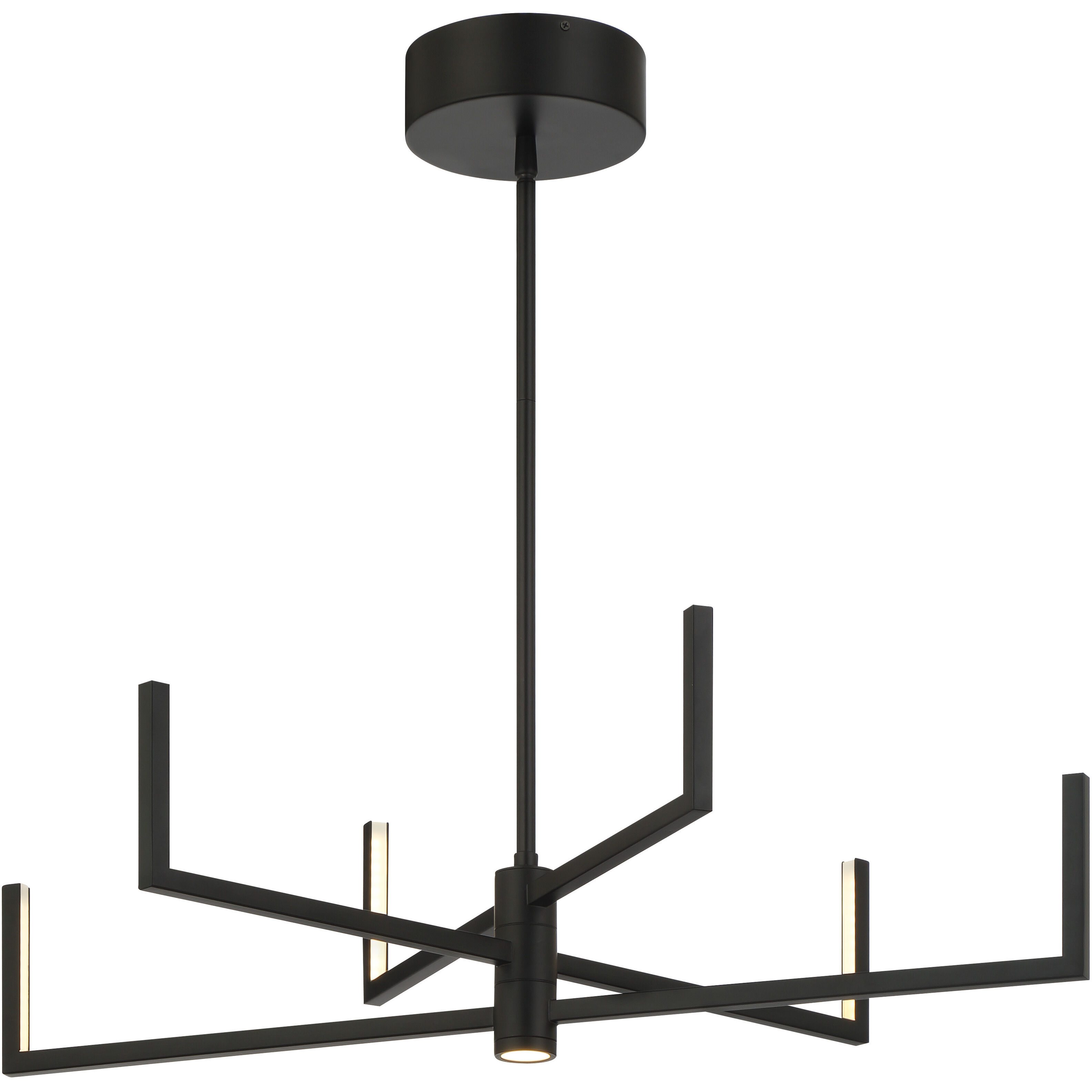 Articular LED 24.25 inch Coal Chandelier Ceiling Light