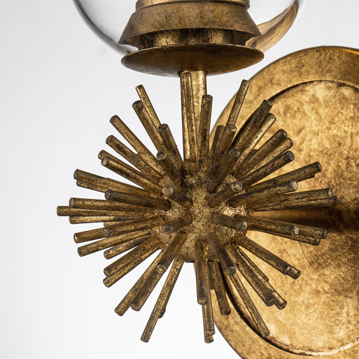 Staring 1 Light 7 inch Gold Leaf Sconce Wall Light