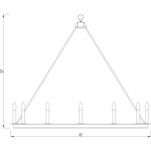 Barclay 12 Light 48 inch Olde Brass Chandelier Ceiling Light