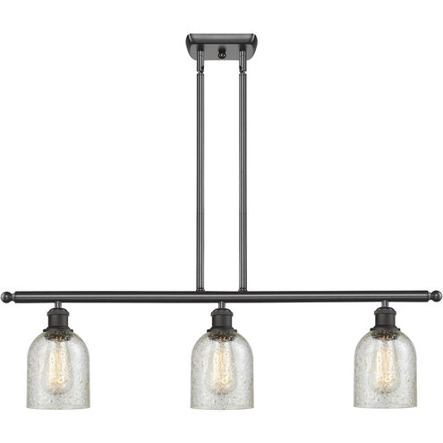 Ballston Caledonia 3 Light 42 inch Oil Rubbed Bronze Island Light Ceiling Light in Mica Glass, Ballston