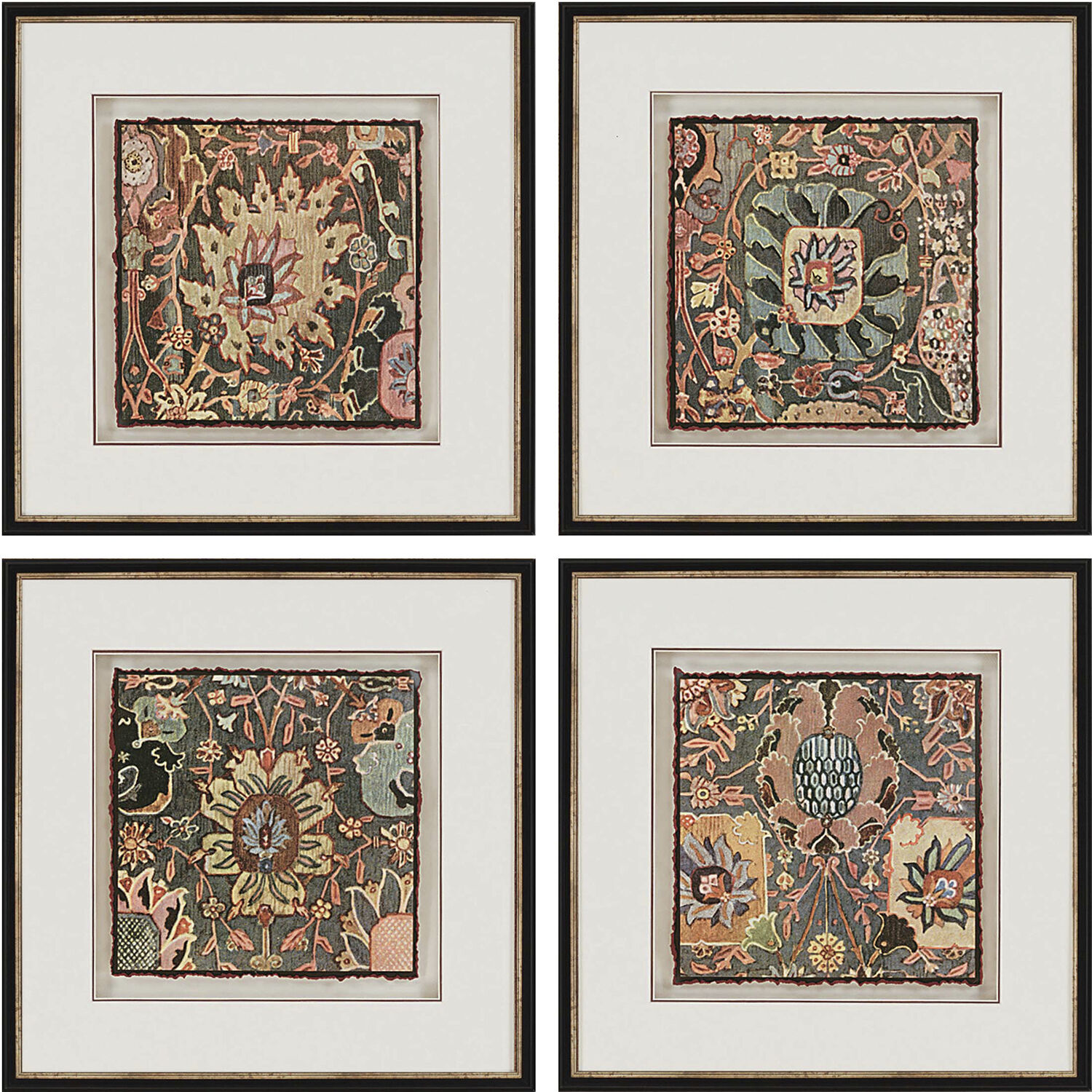 Global Multi and Red and Gray and Brown Framed Art