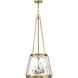 Crawford 4 Light 18 inch Warm Brass Pendant Ceiling Light