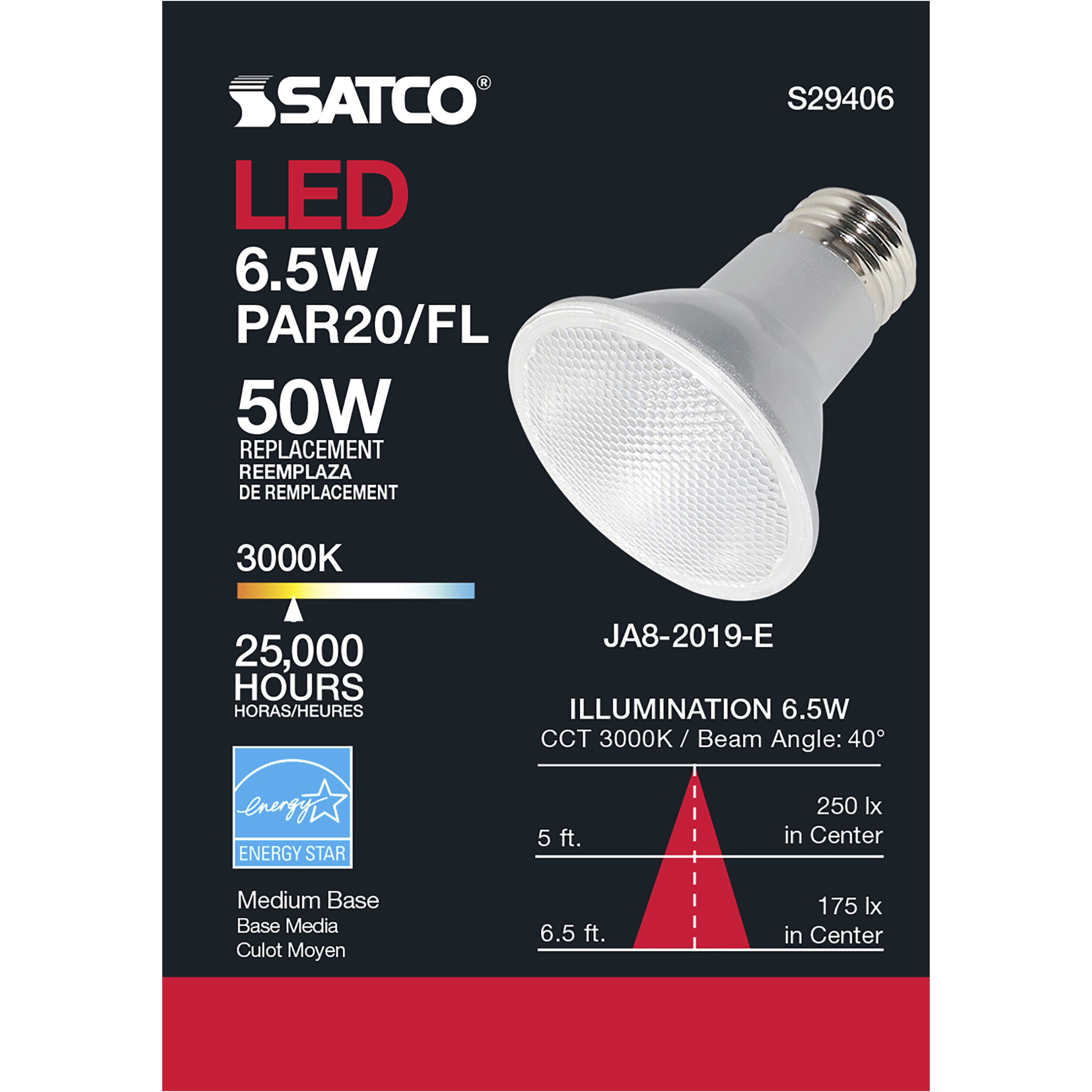 Lumos LED PAR20 Medium 6.50 watt 120 3000K LED Bulb