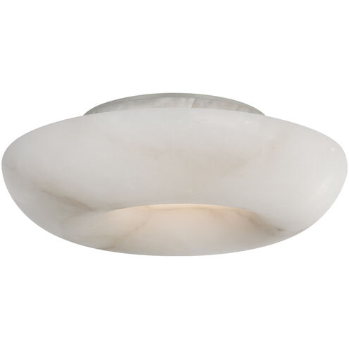 Kelly Wearstler Cappello LED 10 inch Alabaster and Polished Nickel Flush Mount Ceiling Light