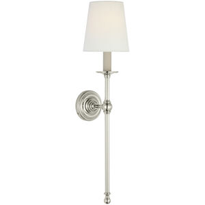 Chapman & Myers Classic LED 6.5 inch Polished Nickel Tail Sconce Wall Light