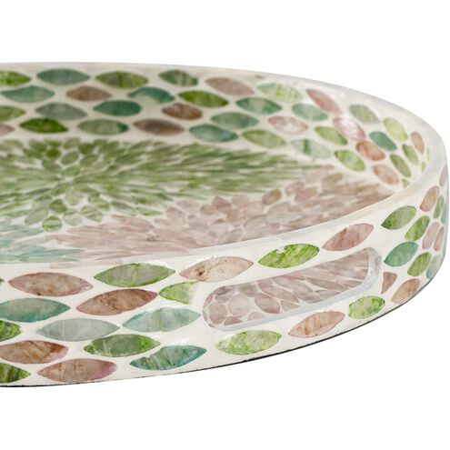 Anita Multi Color Tray, Round