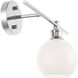 Collier 1 Light 14.7 inch Chrome Wall sconce Wall Light, Right