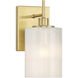 Modern 1 Light 4.75 inch Natural Brass Wall Sconce Wall Light