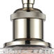 Ballston Niagra LED 6.5 inch Polished Nickel Semi-Flush Mount Ceiling Light, Ballston