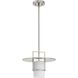 Mystic 1 Light 14 inch Brushed Nickel Pendant Ceiling Light in Burnished Nickel