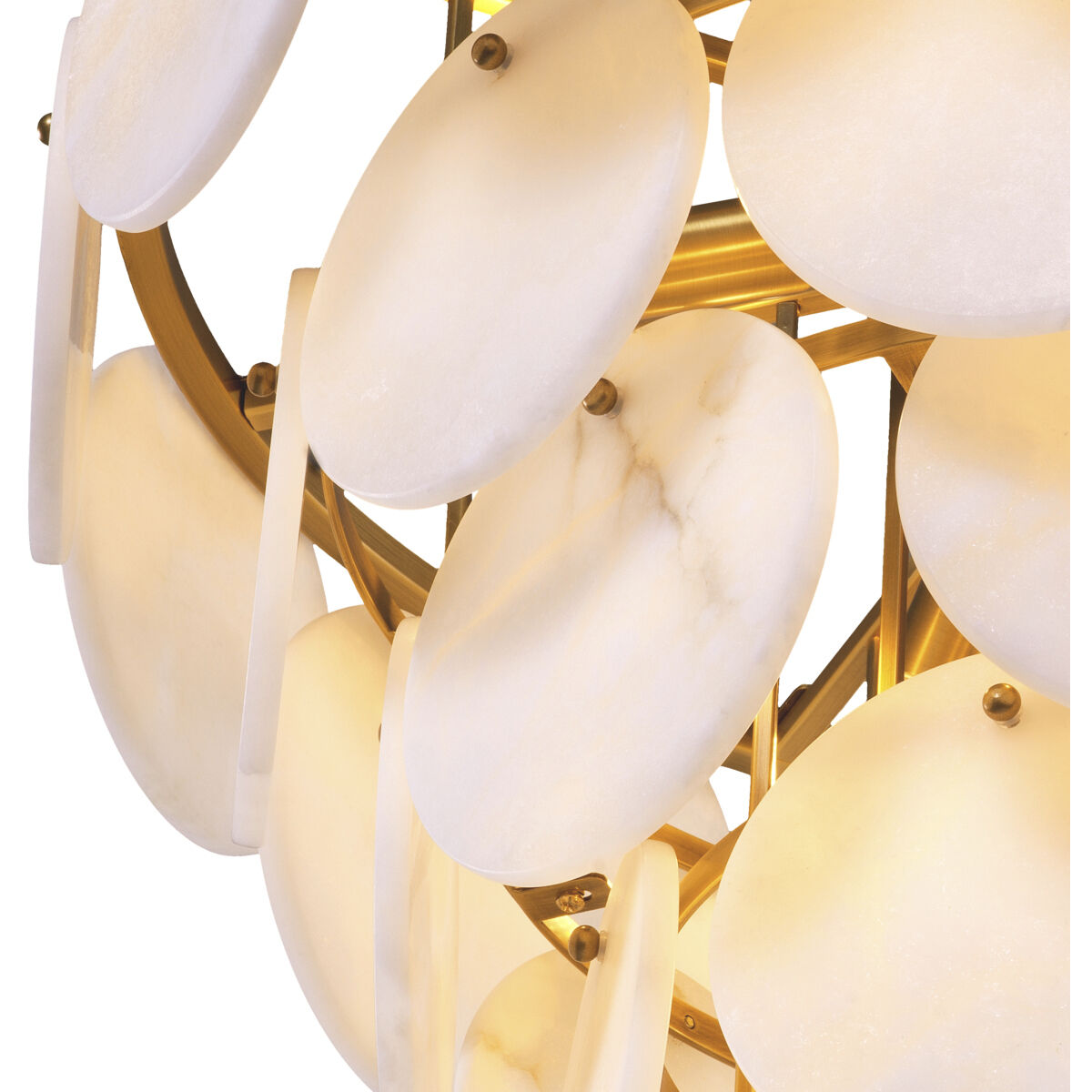 Clementina 9 Light 25.98 inch Antique Brass with Alabaster Chandelier Ceiling Light