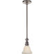 Chapman & Myers Boston 1 Light 5.75 inch Antique Nickel Pendant Ceiling Light in White Glass Desk Shade
