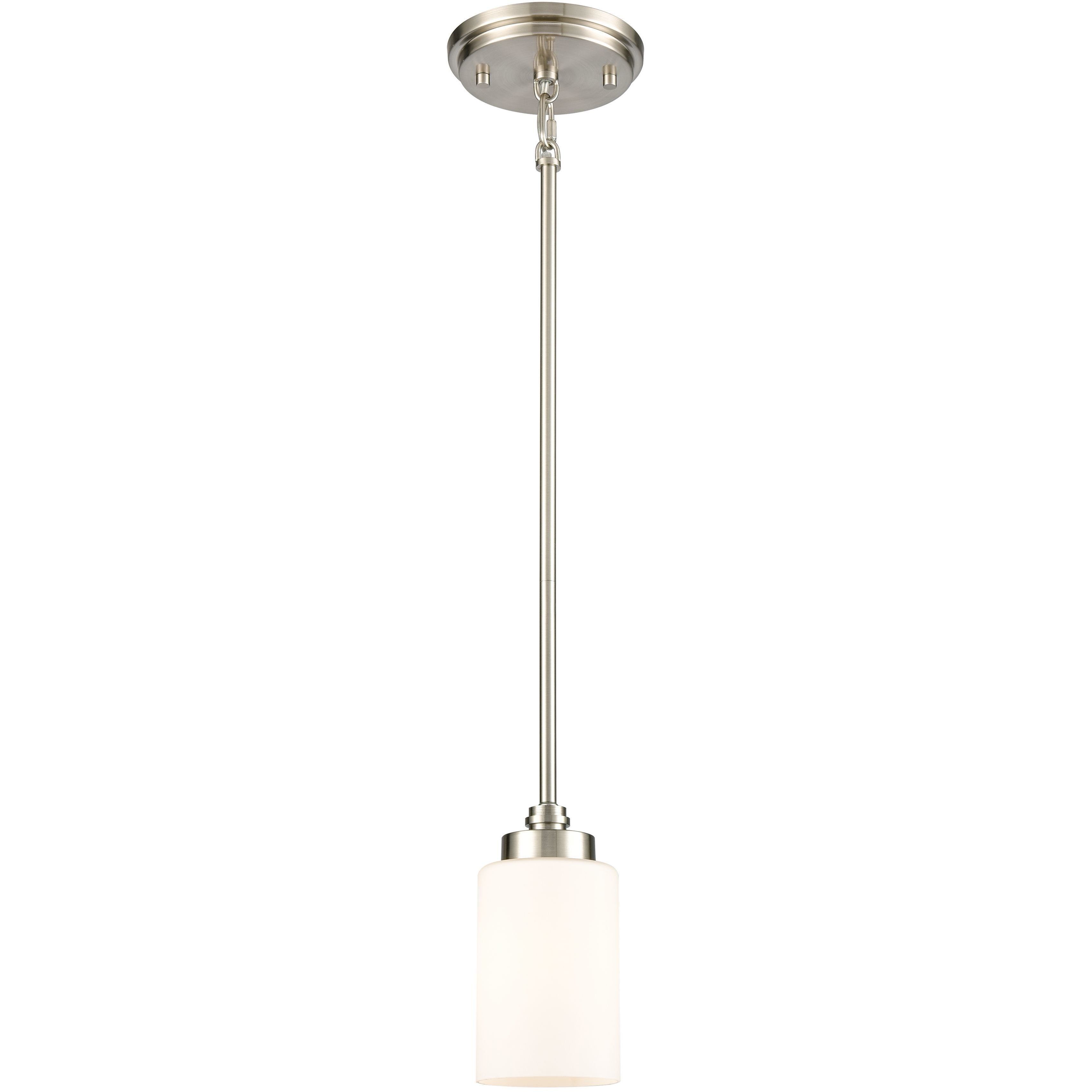 Dawson 1 Light 4 inch Satin Nickel Mini Pendant Ceiling Light
