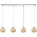 Grand Bend 4 Light 46 inch Polished Chrome Mini Pendant Ceiling Light, Linear