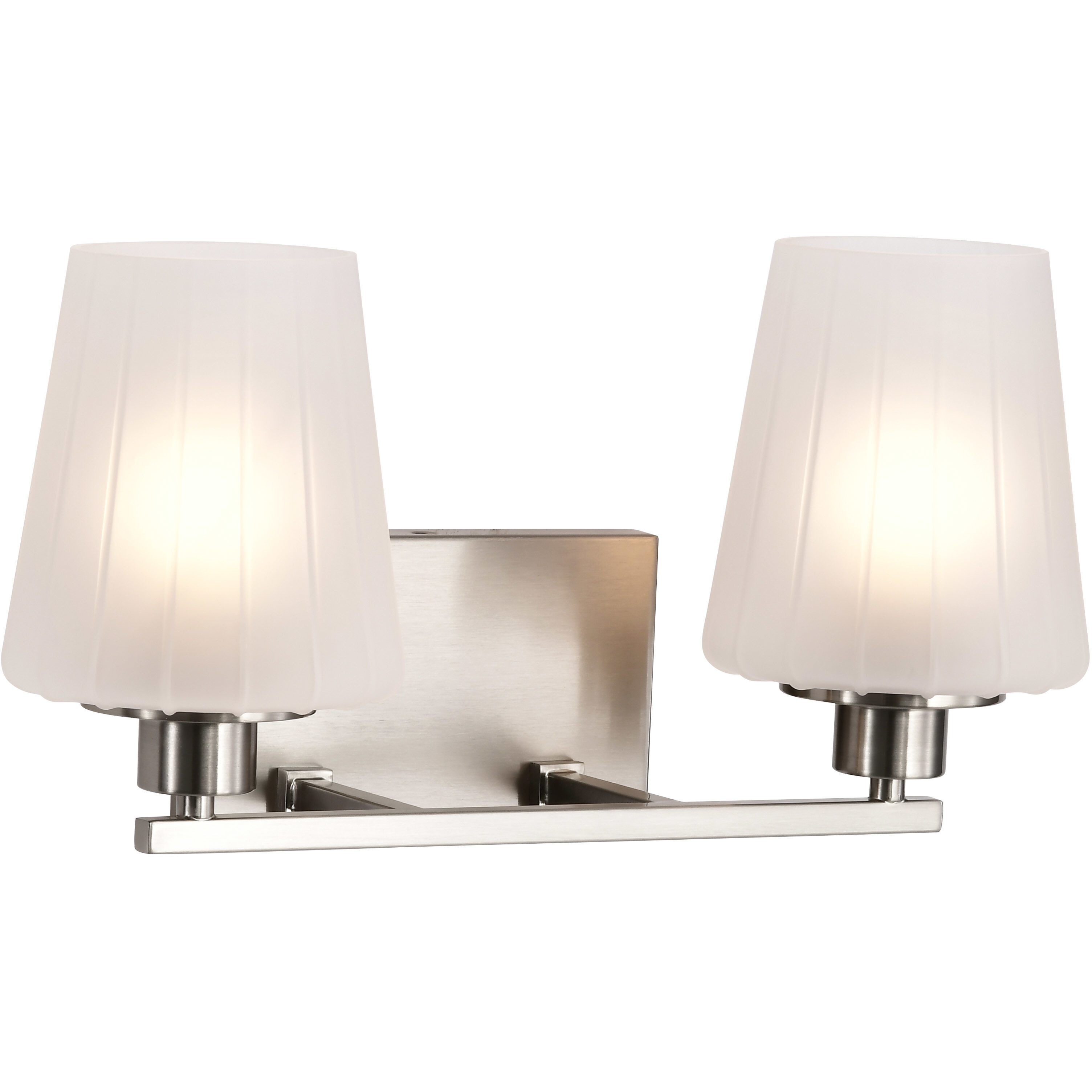 Lune 16 inch Brushed Nickel Vanity Wall Light