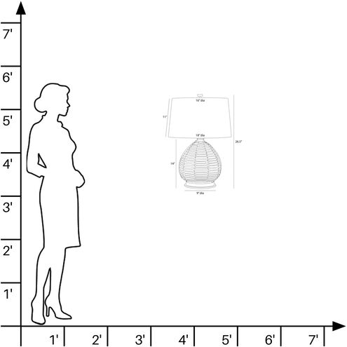 Juliette 26.5 inch 150.00 watt Flint Luster and Antique Brass Table Lamp Portable Light
