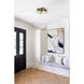 Canada 2 Light 12 inch Black & Gold Flush Mount Ceiling Light