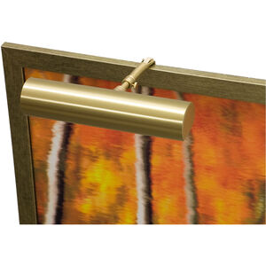 Classic Contemporary 25 watt 9 inch Satin Brass Picture Light Wall Light in CA Title 20 Compliant