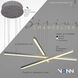 Sirius 39.25 inch Black Pendant Ceiling Light