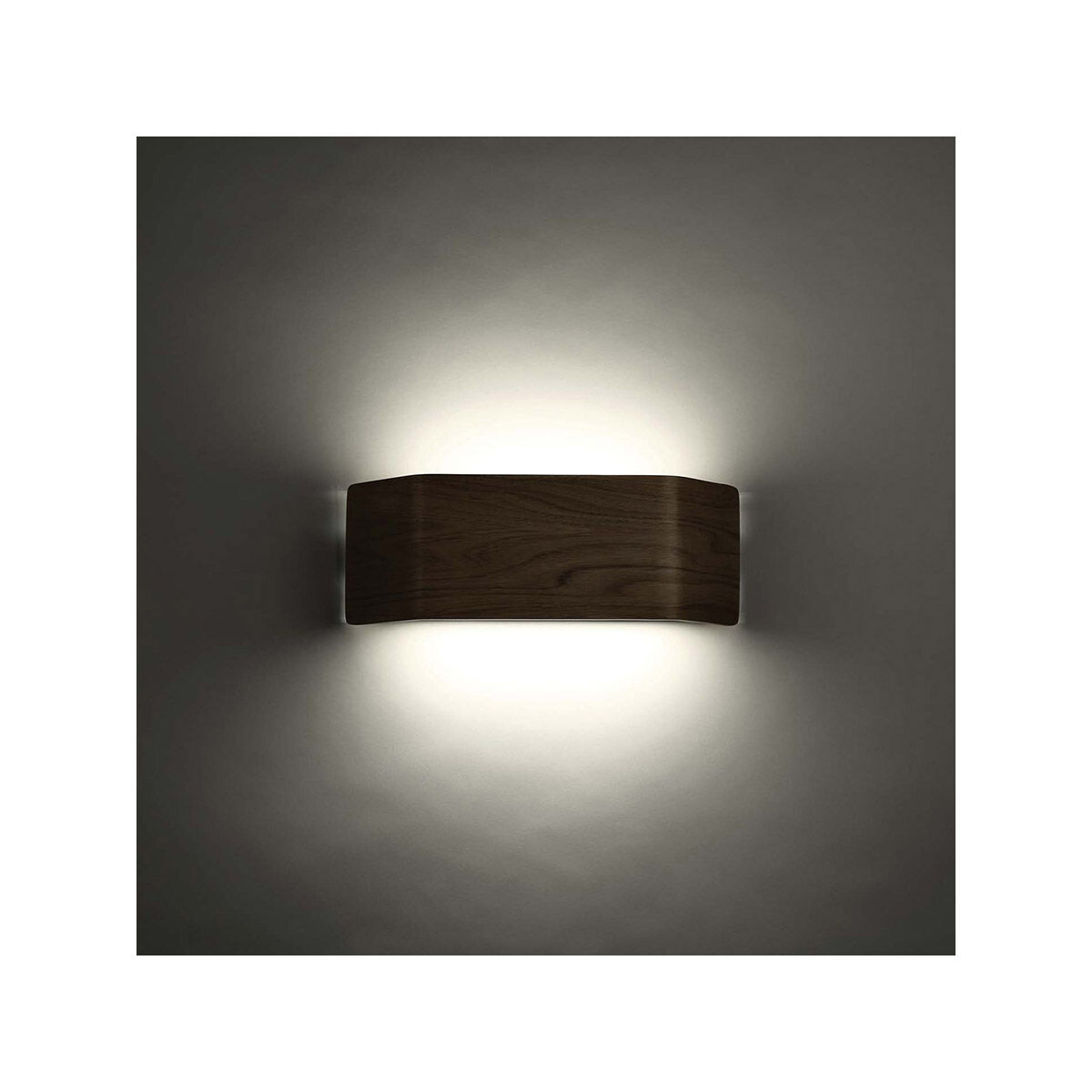 Asgard LED 2 inch Walnut ADA Wall Sconce Wall Light