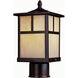 Coldwater 1 Light 12 inch Burnished Outdoor Pole/Post Mount in Honey