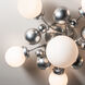 Sprig 6 Light 27.9 inch Sterling Semi-Flush Ceiling Light in Opal