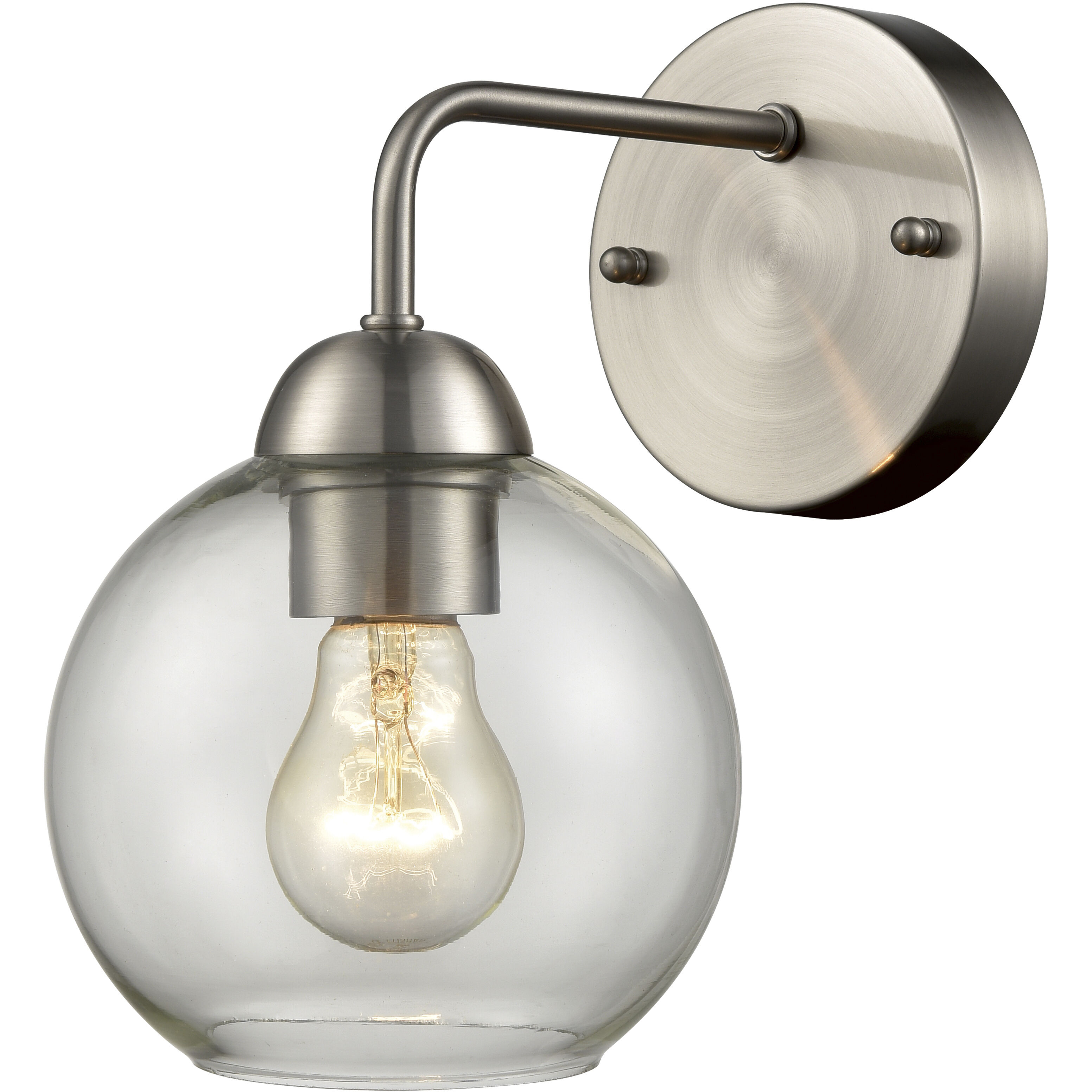 Astoria 1 Light 6 inch Brushed Nickel Sconce Wall Light