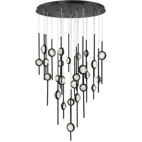 Barletta LED 39.75 inch Black Chandelier Ceiling Light