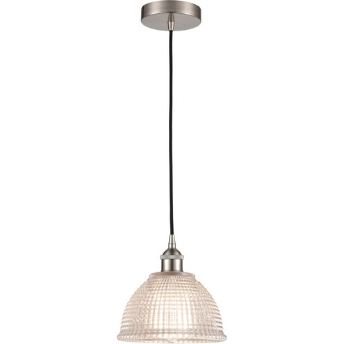 Edison Arietta 1 Light 8 inch Brushed Satin Nickel Mini Pendant Ceiling Light
