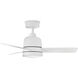 Chet 36 inch Matte White Fan