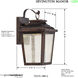 Irvington Manor LED 17 inch Chelesa Bronze Outdoor Wall Mount, Great Outdoors