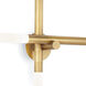 Cass 4 Light 5.5 inch Natural Brass Wall Sconce Wall Light