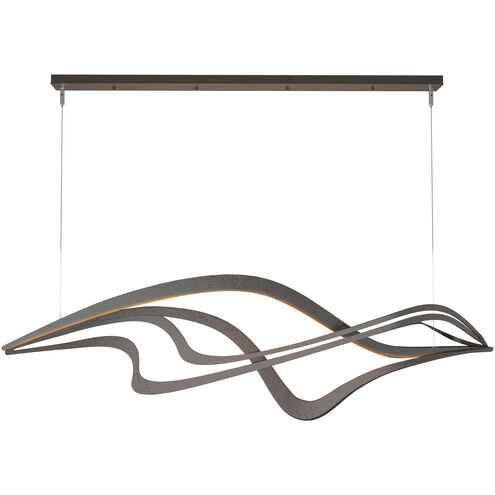 Crossing Waves LED 45 inch Oil Rubbed Bronze Pendant Ceiling Light