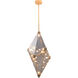 Canada 9 Light 12 inch Gold Chandelier Ceiling Light