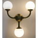 Bari 3 Light 15.5 inch Antique Brass Sconce Wall Light