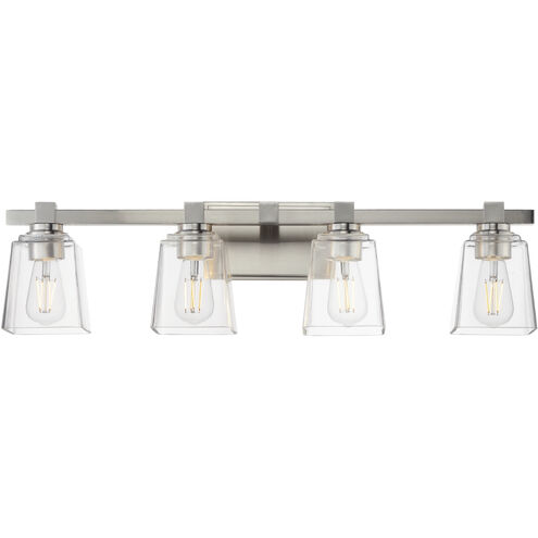 Cubos 4 Light 30.75 inch Satin Nickel Bath Vanity Wall Light