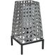 Carus 27 inch 7 watt Gray with Black Outdoor Table Lamp