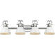 Yep Duncan Vanity Wall Light in Chrome, White