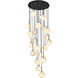 Nightfall 21 Light 27 inch Black Pendant Ceiling Light