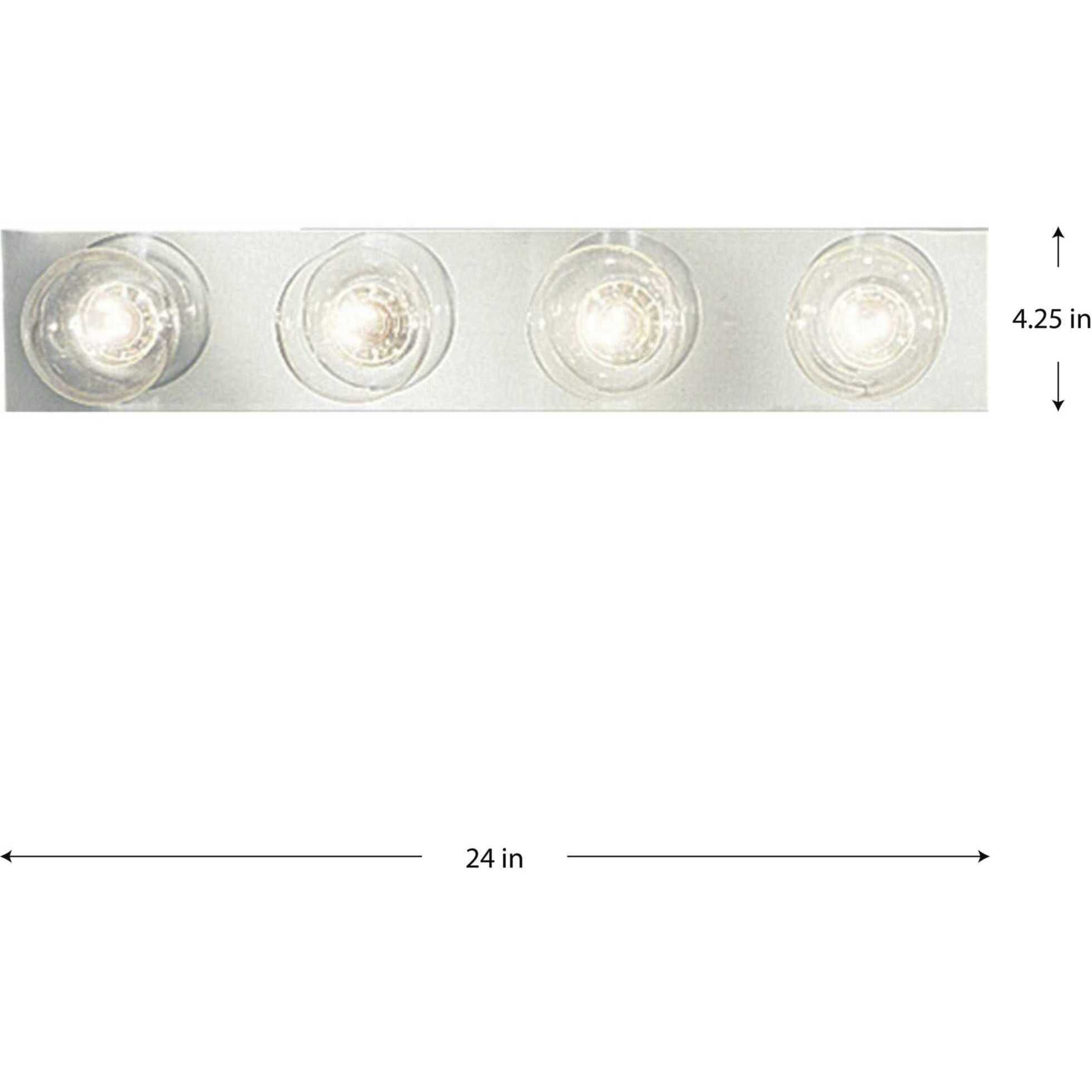 Broadway 4 Light 24 inch Polished Chrome Bath Vanity Wall Light