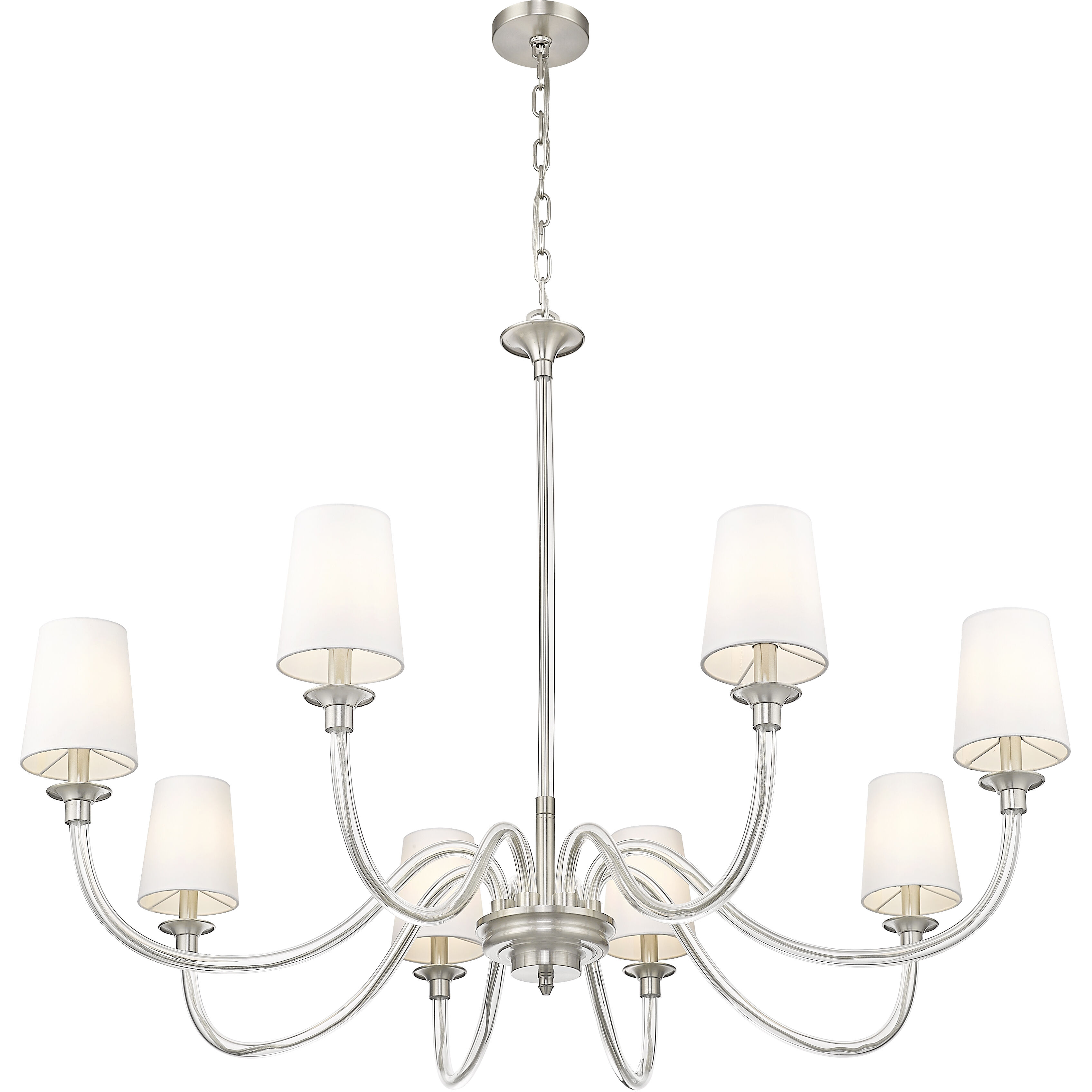 Katerina 8 Light 46 inch Brushed Nickel Chandelier Ceiling Light
