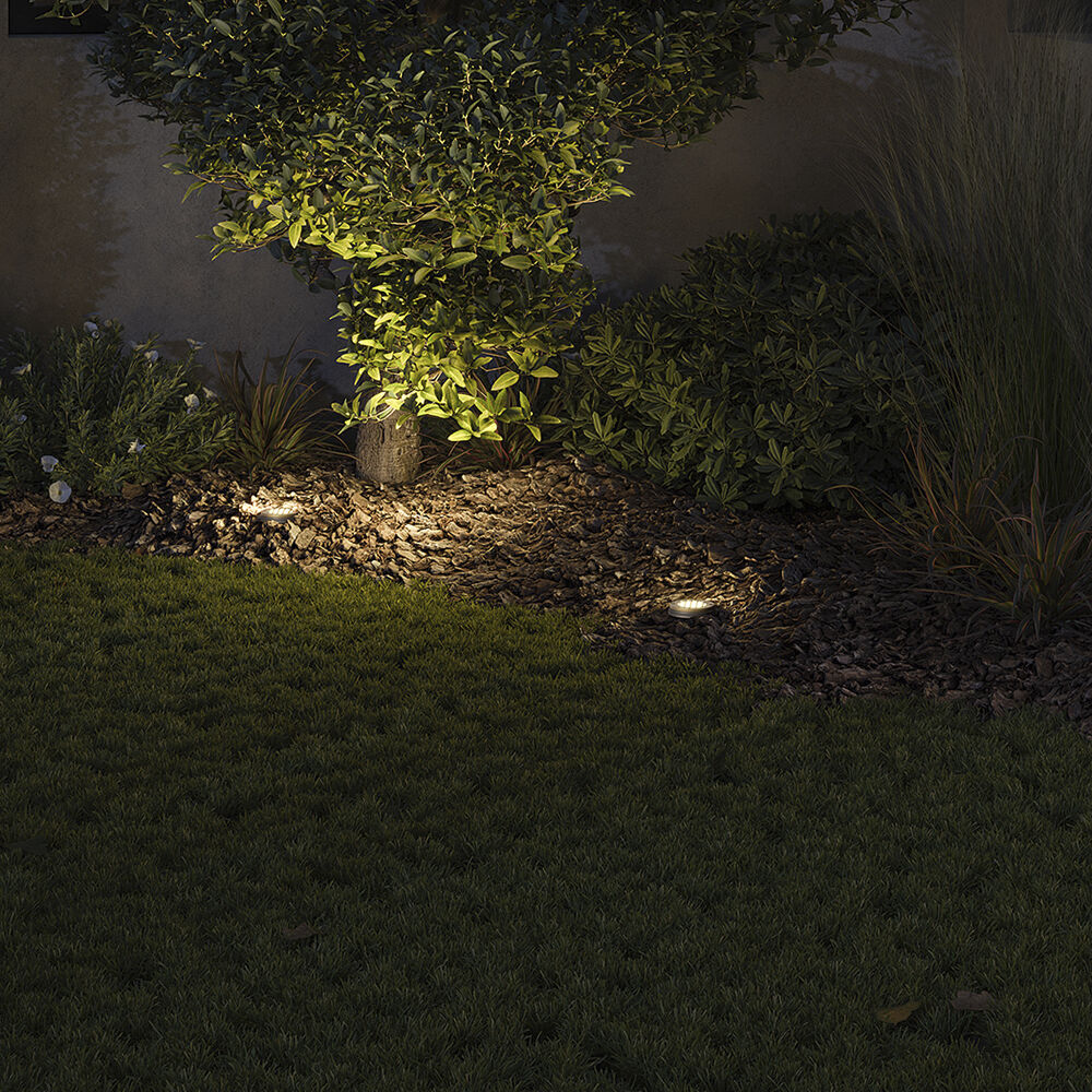 Hardy Island Flat Top 12v 4.00 watt Matte Bronze Landscape Well Light