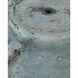Catania 23 inch 60 watt Antique White and Blue Drip Table Lamp Portable Light